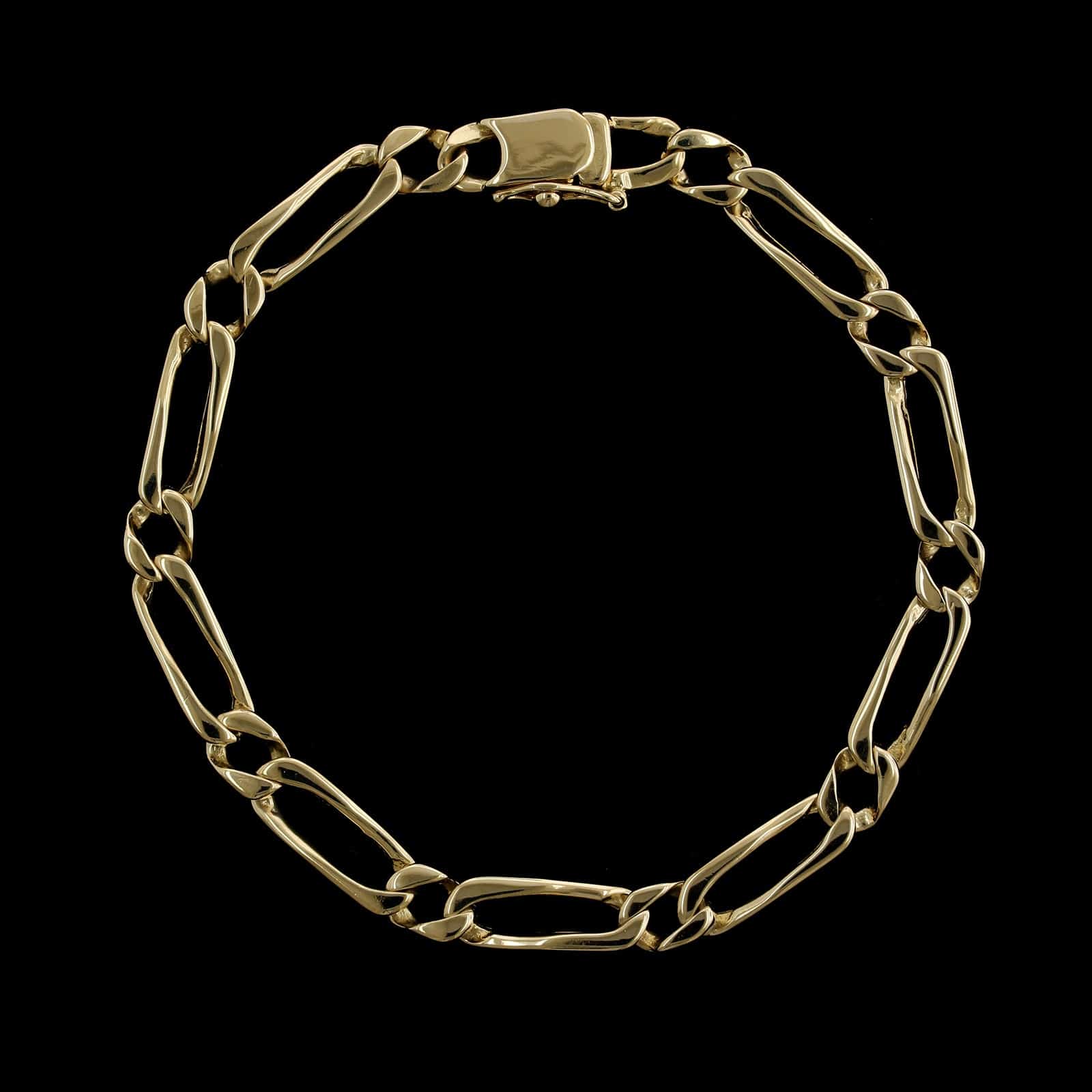 14K Yellow Gold Estate Link Bracelet