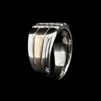 14K Two-tone Gold Estate Diamond Ring