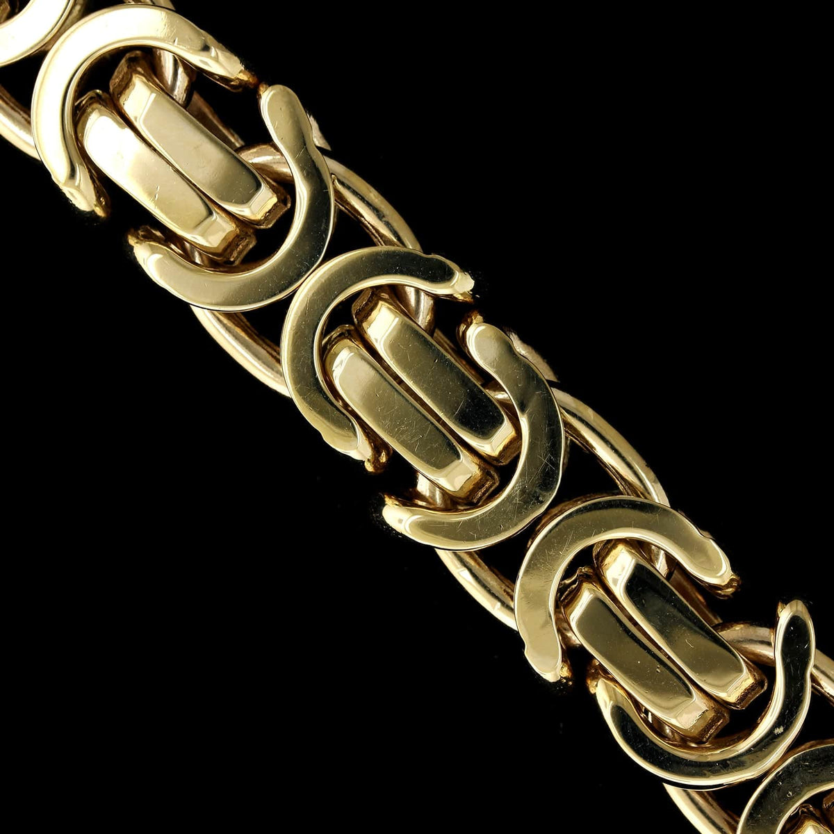 14K Yellow Gold Estate Fancy Link Bracelet