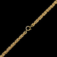 14K Yellow Gold Estate Byzantine Link Chain