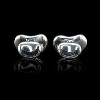 Tiffany & Co. Sterling Silver Estate Elsa Peretti Bean Design Cufflinks