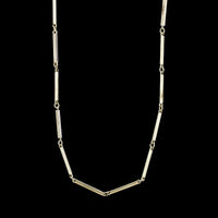 Antique 14K White Gold Estate Pocket Watch Chain