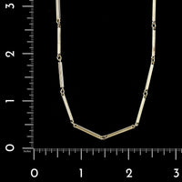 Antique 14K White Gold Estate Pocket Watch Chain