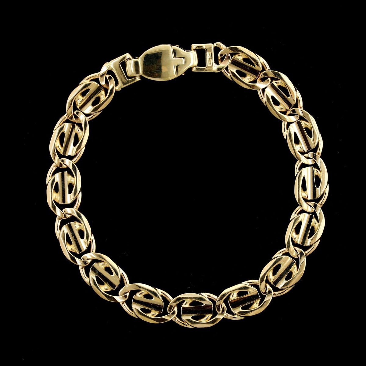 14K Yellow Gold Estate Fancy Link Bracelet