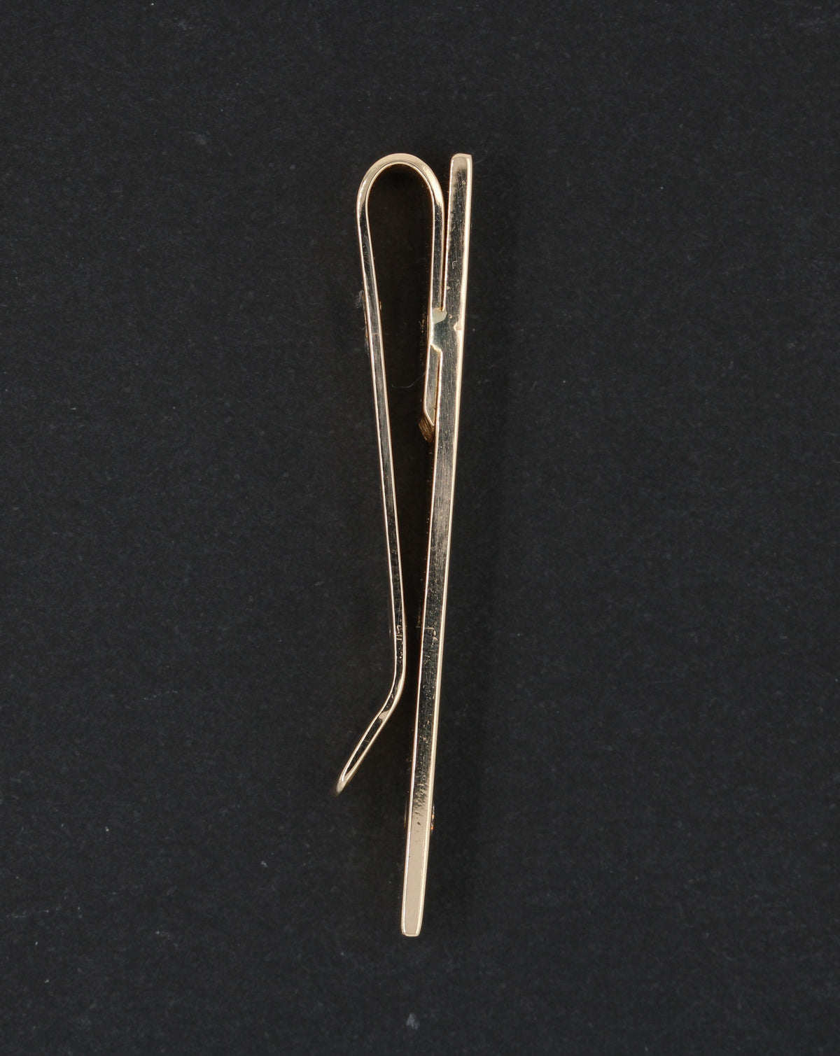 Dolan & Bullock 14K Yellow Gold Estate Diamond Tie Clip