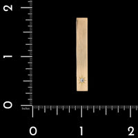 Dolan & Bullock 14K Yellow Gold Estate Diamond Tie Clip