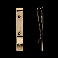 Dolan & Bullock 14K Yellow Gold Estate Diamond Tie Clip