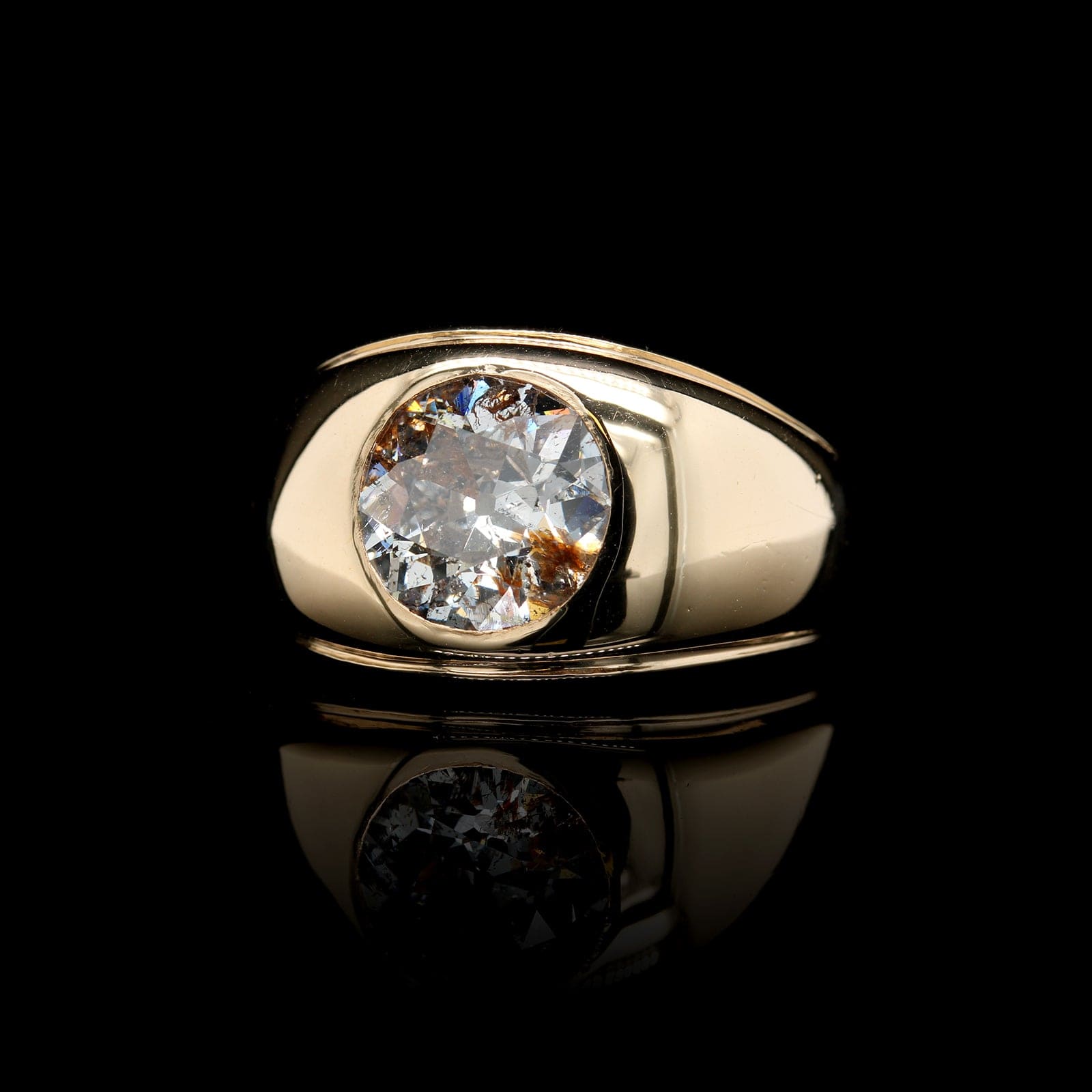 14K Yellow Gold Estate Diamond Ring