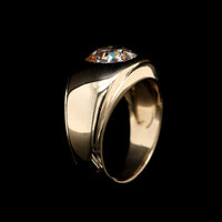 14K Yellow Gold Estate Diamond Ring