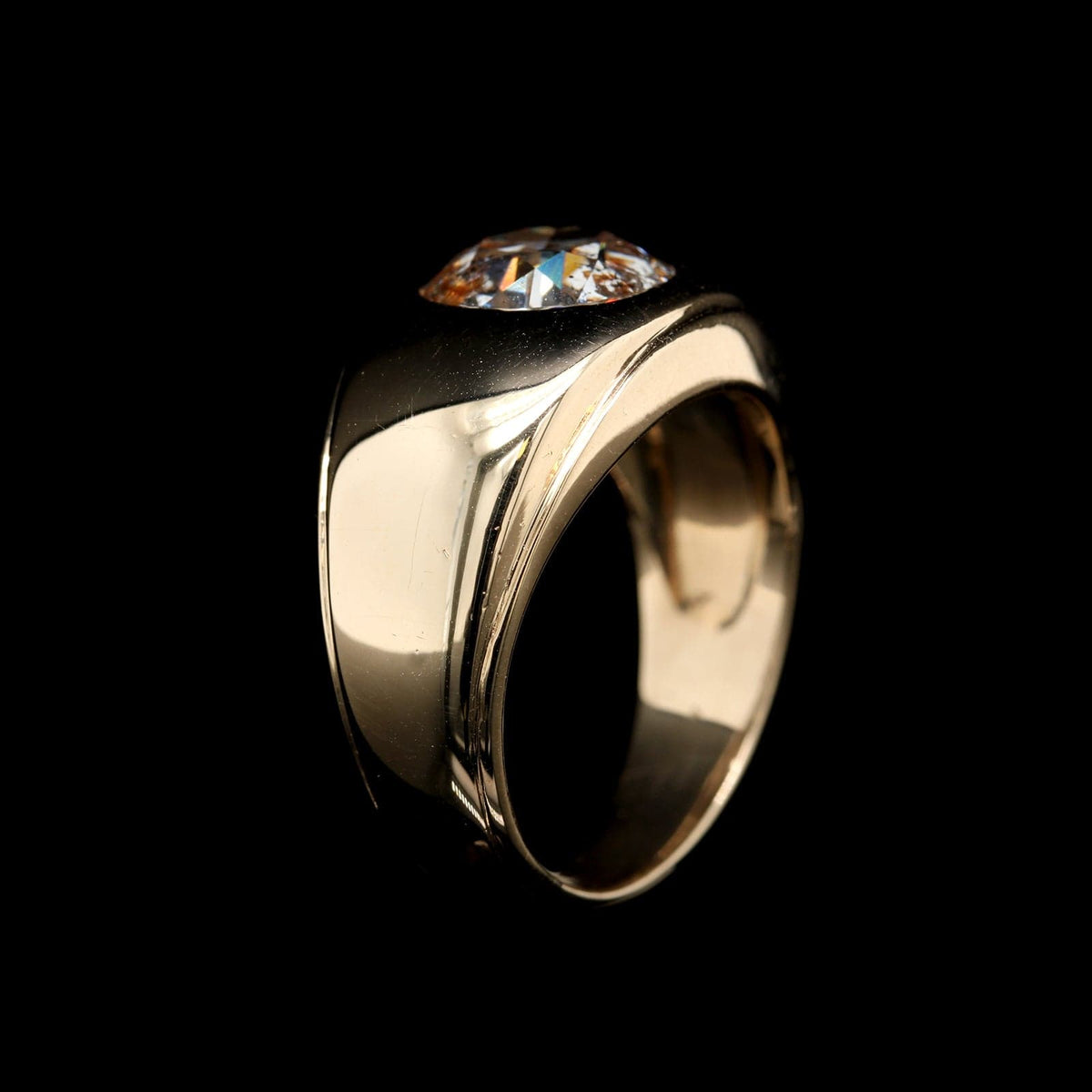 14K Yellow Gold Estate Diamond Ring