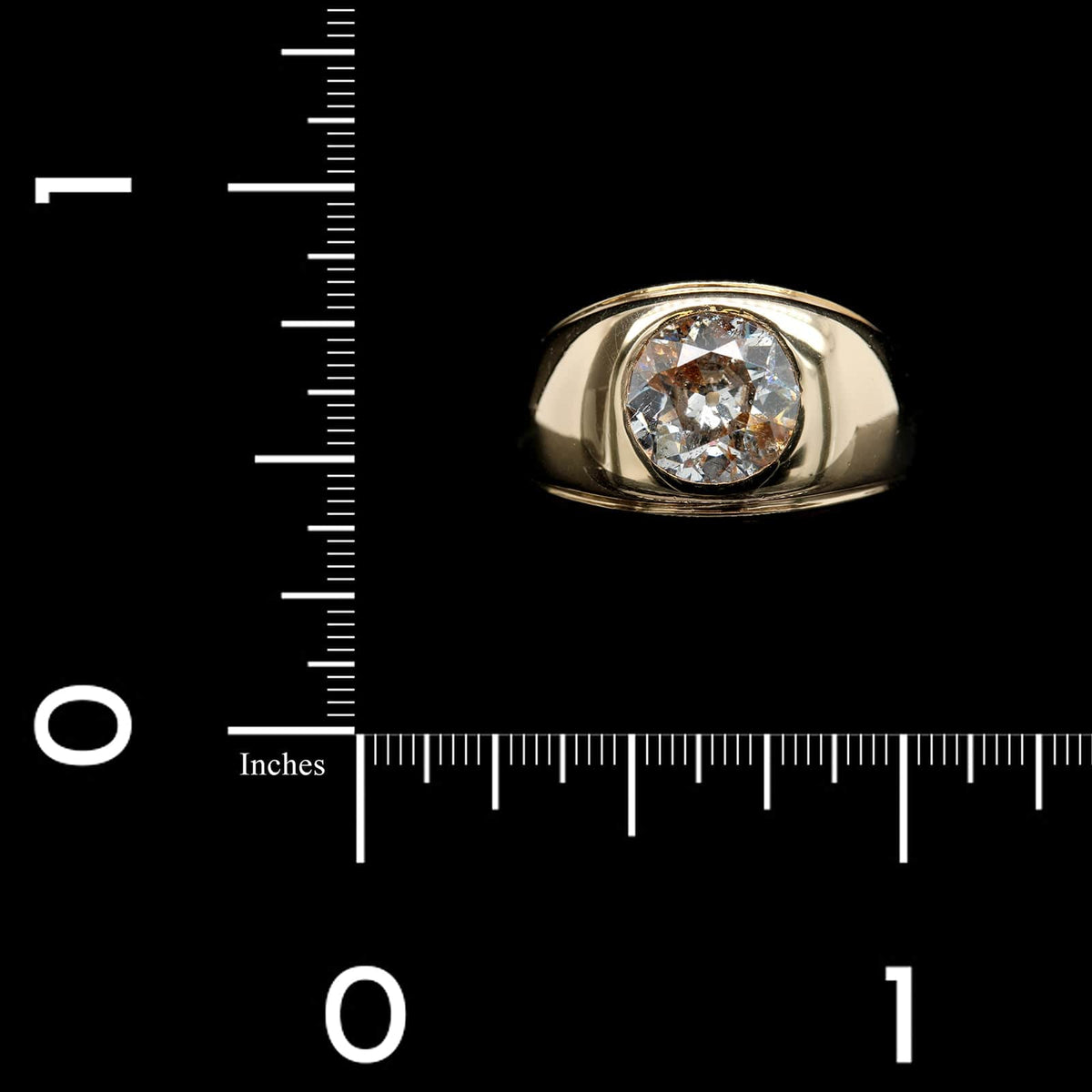14K Yellow Gold Estate Diamond Ring