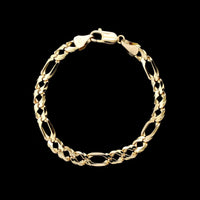 14K Yellow Gold Estate Fancy Link Bracelet