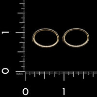 18K Yellow Gold Estate Onyx Oval Cufflinks