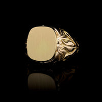 18K Yellow Gold Estate Signet Ring