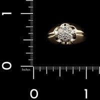 14K Yellow Gold Estate Diamond Ring