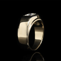 14K Two-tone Gold Estate Diamond Ring