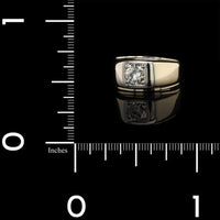 14K Two-tone Gold Estate Diamond Ring