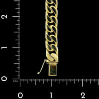 18K Yellow Gold Estate Curb Link Bracelet