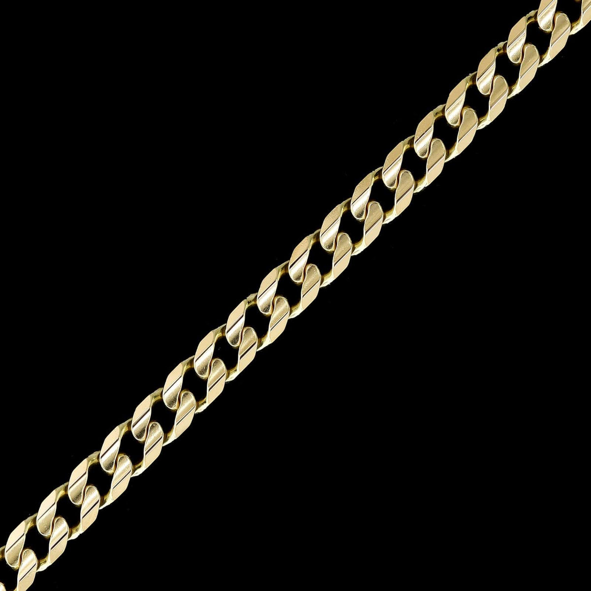 14K Yellow Gold Estate Curb Link Bracelet
