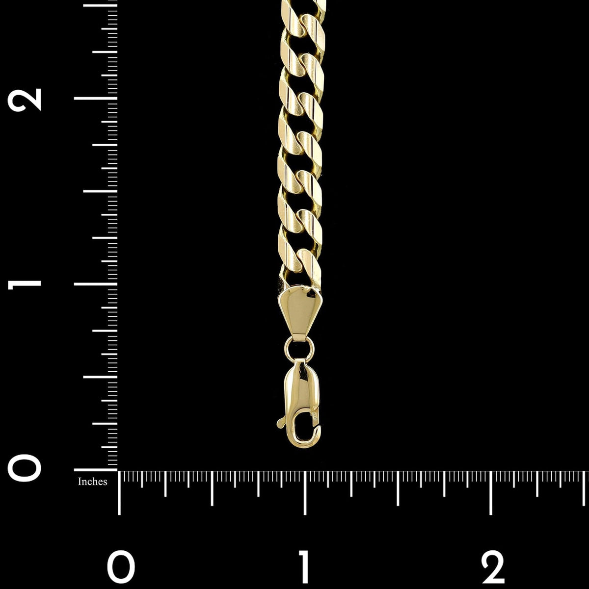 14K Yellow Gold Estate Curb Link Bracelet