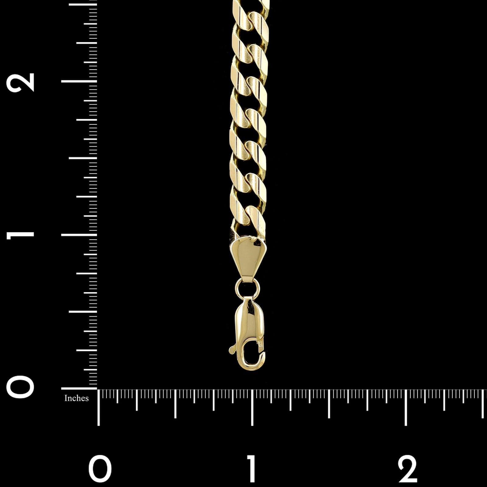 14K Yellow Gold Estate Curb Link Bracelet