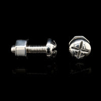Tiffany & Co. Sterling Silver Estate Nut and Bolt Cufflinks