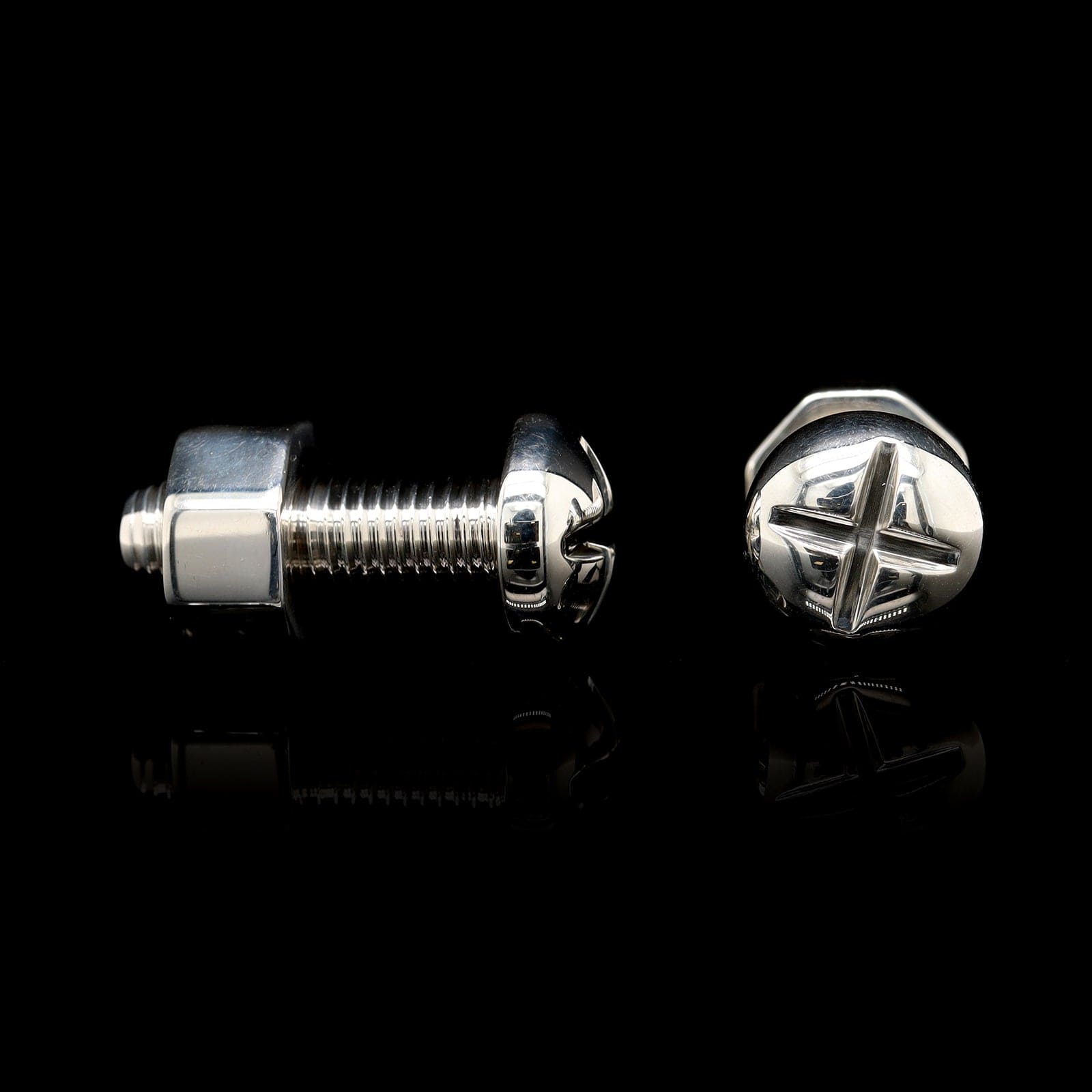 Tiffany & Co. Sterling Silver Estate Nut and Bolt Cufflinks