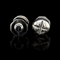 Tiffany & Co. Sterling Silver Estate Nut and Bolt Cufflinks