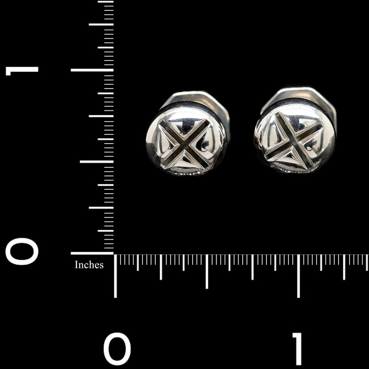 Tiffany & Co. Sterling Silver Estate Nut and Bolt Cufflinks