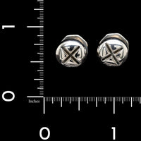 Tiffany & Co. Sterling Silver Estate Nut and Bolt Cufflinks