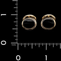 14K Yellow Gold Estate Double Link Onyx Cufflinks