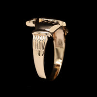 14K Yellow Gold Estate Claddagh Ring