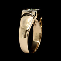 14K Two-tone Gold Estate Diamond Ring