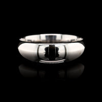 14K White Gold Estate Wedding Band