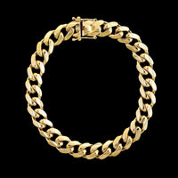 14K Yellow Gold Estate Curb Link Bracelet