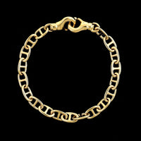14K Yellow Gold Estate Anchor Link Bracelet