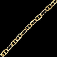 14K Yellow Gold Estate Anchor Link Bracelet