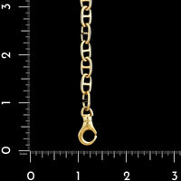 14K Yellow Gold Estate Anchor Link Bracelet