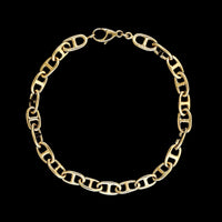 14K Yellow Gold Estate Anchor Link Bracelet