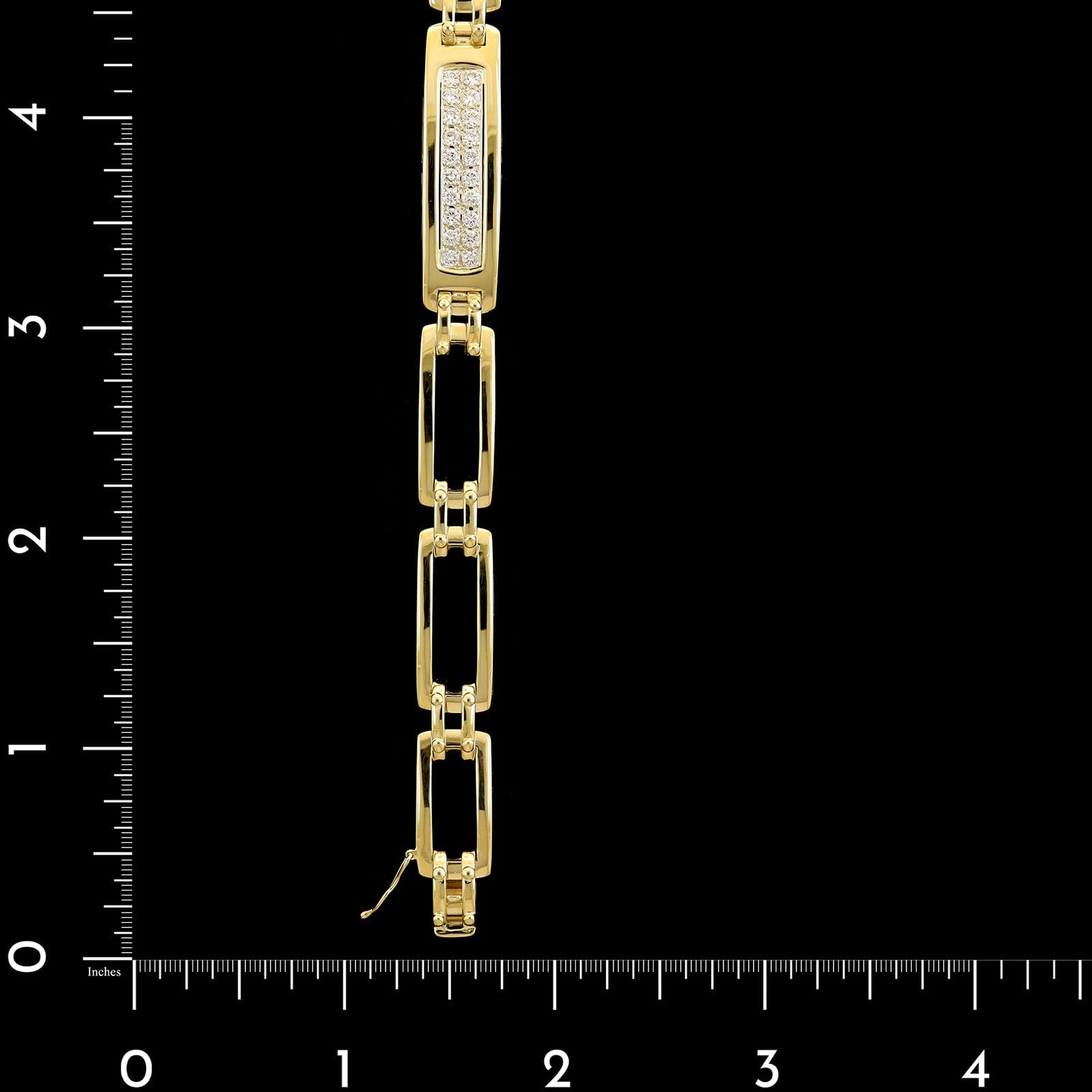 14K Yellow Gold Estate Diamond Bracelet
