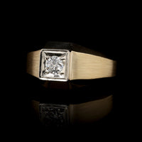 14K Two-tone Gold Estate Diamond Ring