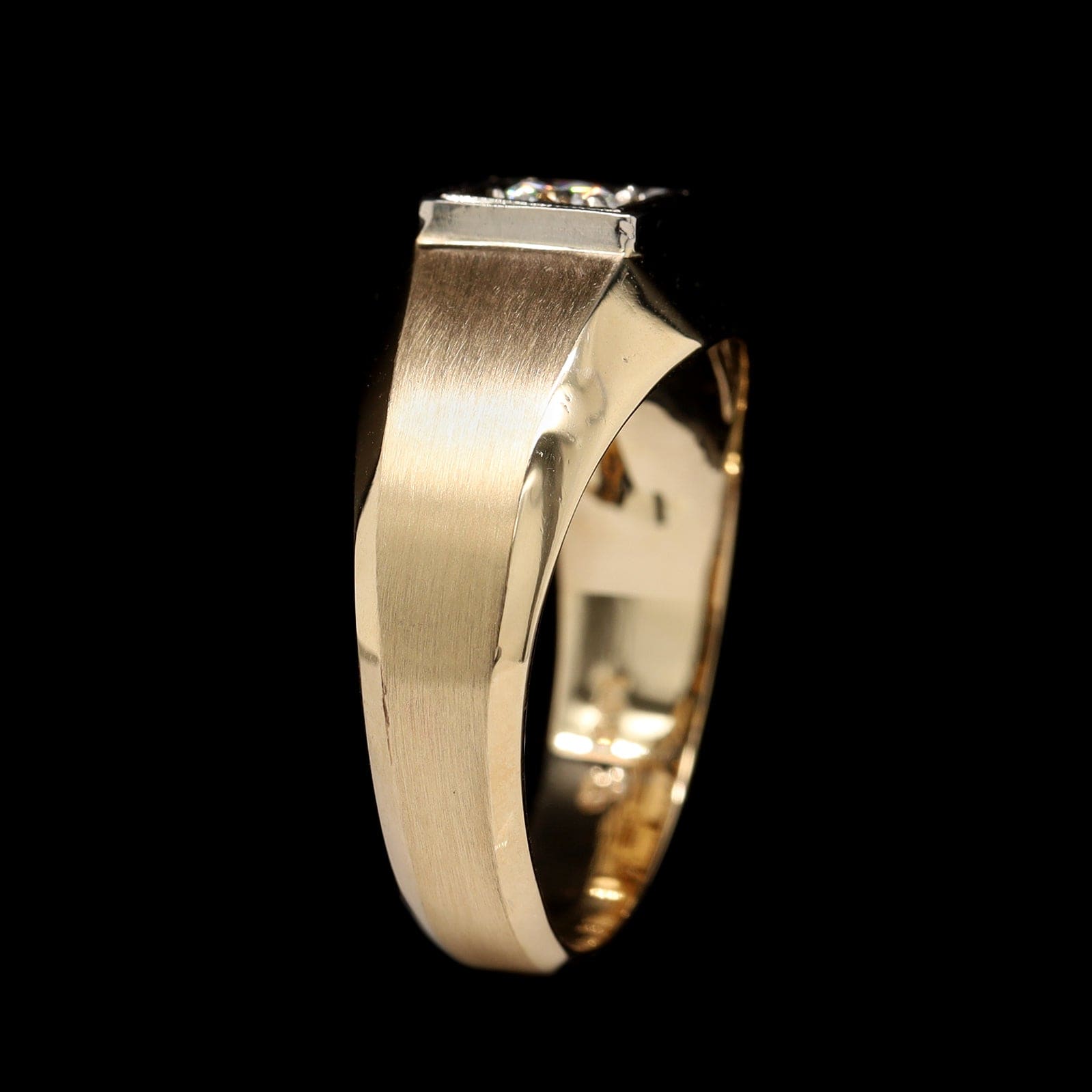 14K Two-tone Gold Estate Diamond Ring
