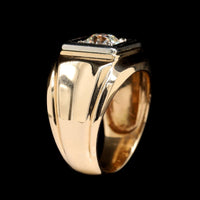 14K Two-tone Gold Estate Diamond Ring
