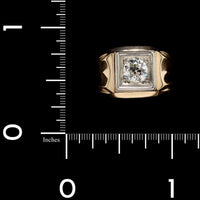 14K Two-tone Gold Estate Diamond Ring