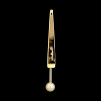 Vintage Larter & Sons 14K Yellow Gold Estate Pearl Tie Bar