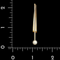 Vintage Larter & Sons 14K Yellow Gold Estate Pearl Tie Bar