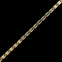 14K Yellow Gold Estate Fancy Link Bracelet