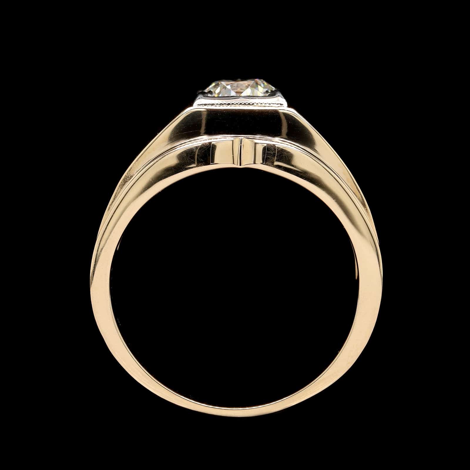 14K Two-tone Gold Estate Diamond Ring