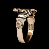 14K Yellow Gold Estate Claddagh Ring