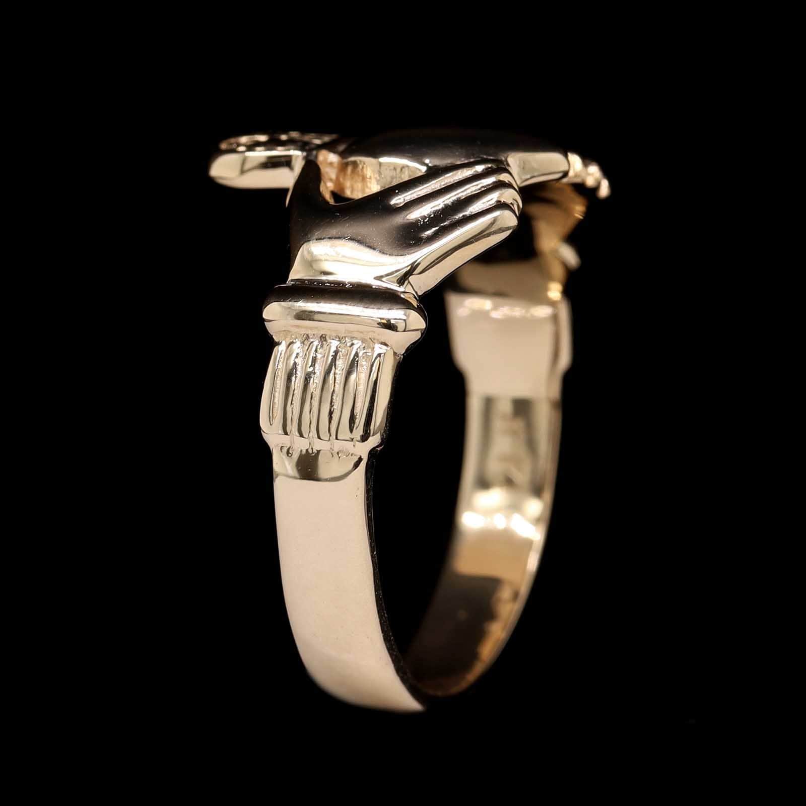 14K Yellow Gold Estate Claddagh Ring